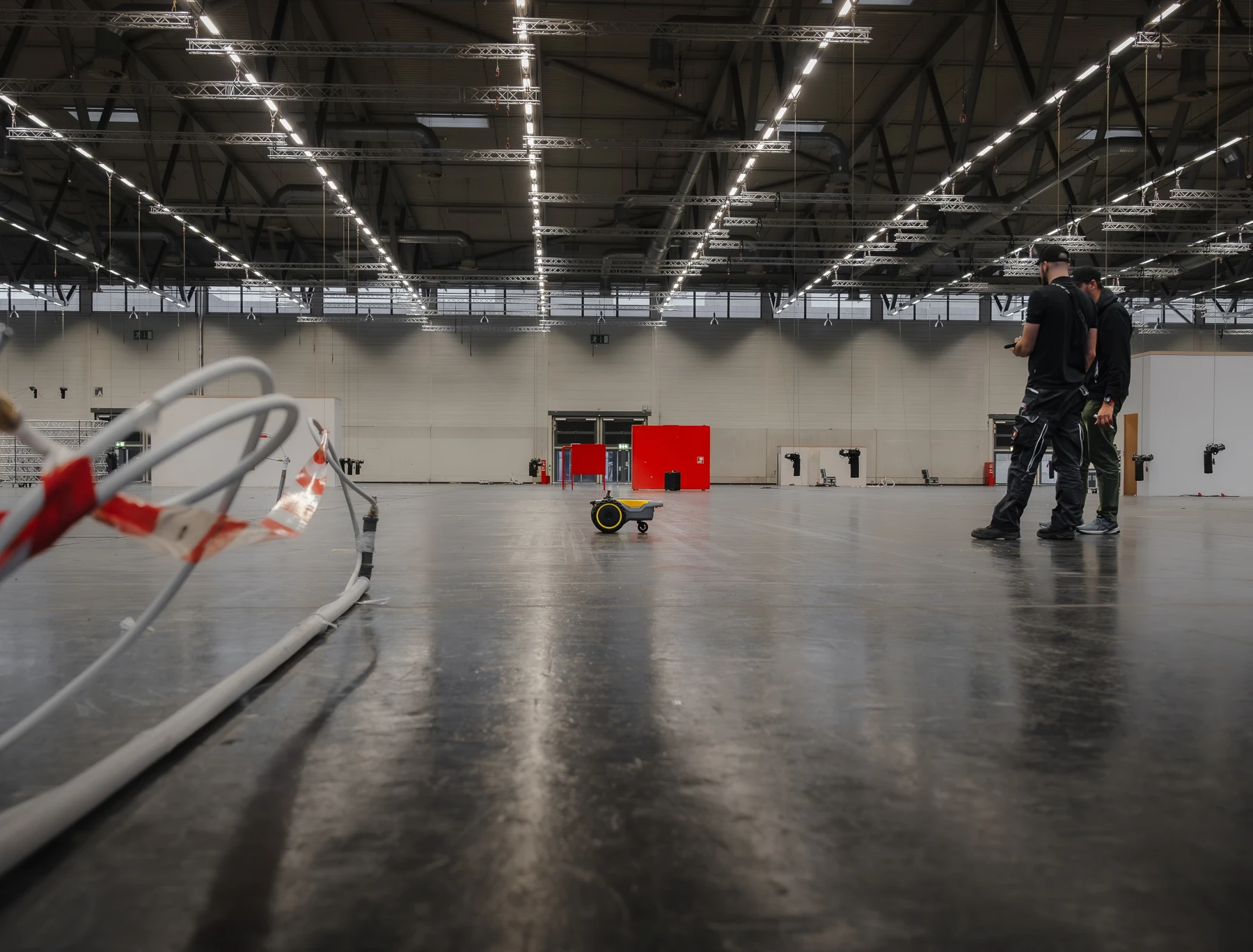 3DM-Team mit HP SitePrint beim Layoutdruck für Winkels in der Kölnmesse